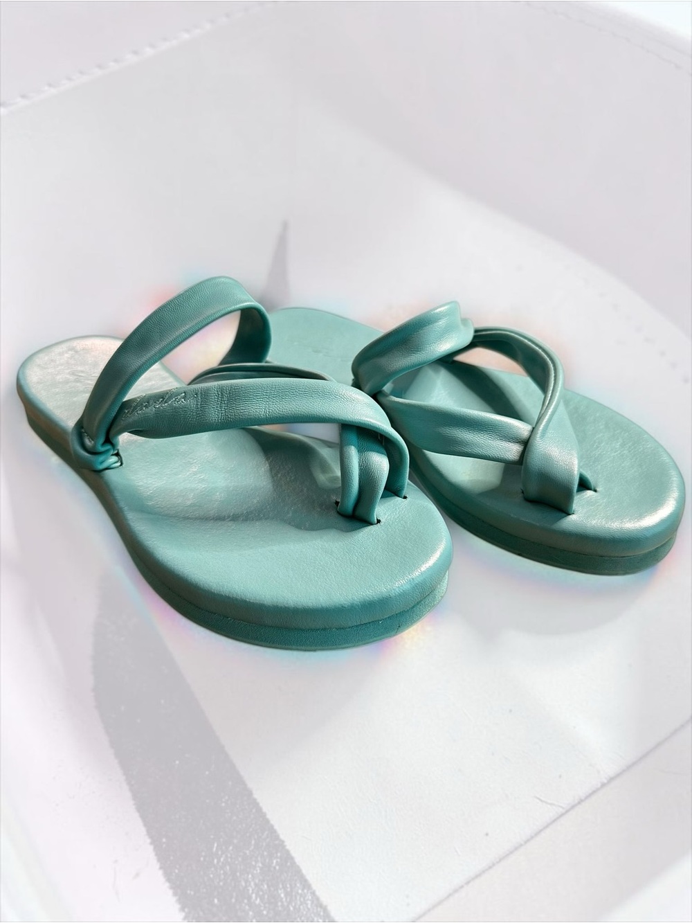 The Dada Original in Mint Green Leather  Sz 7